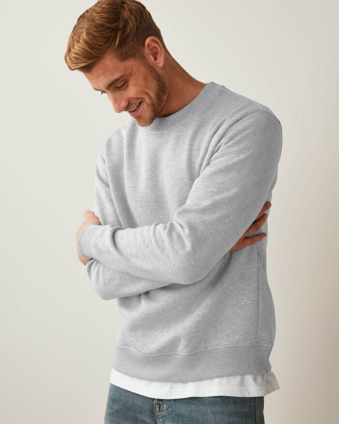 Men's Urban Style Gray Sweatshirt