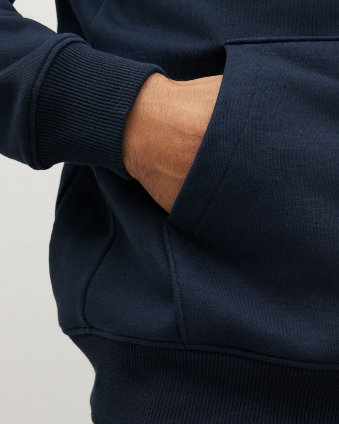 Men's Urban Style Navy Pullover Hood 3