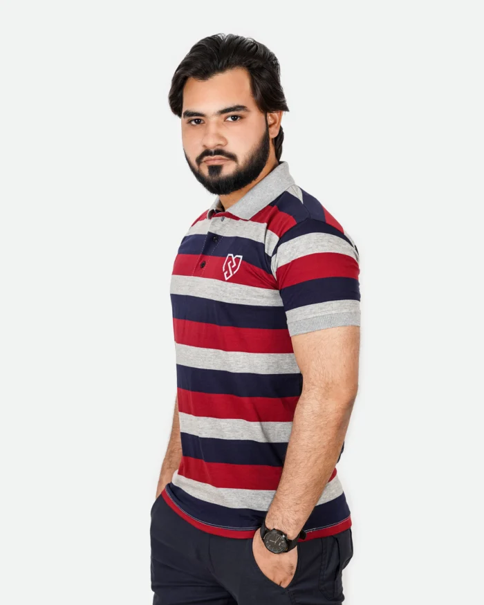 Mens Striper Polo Shirt 3