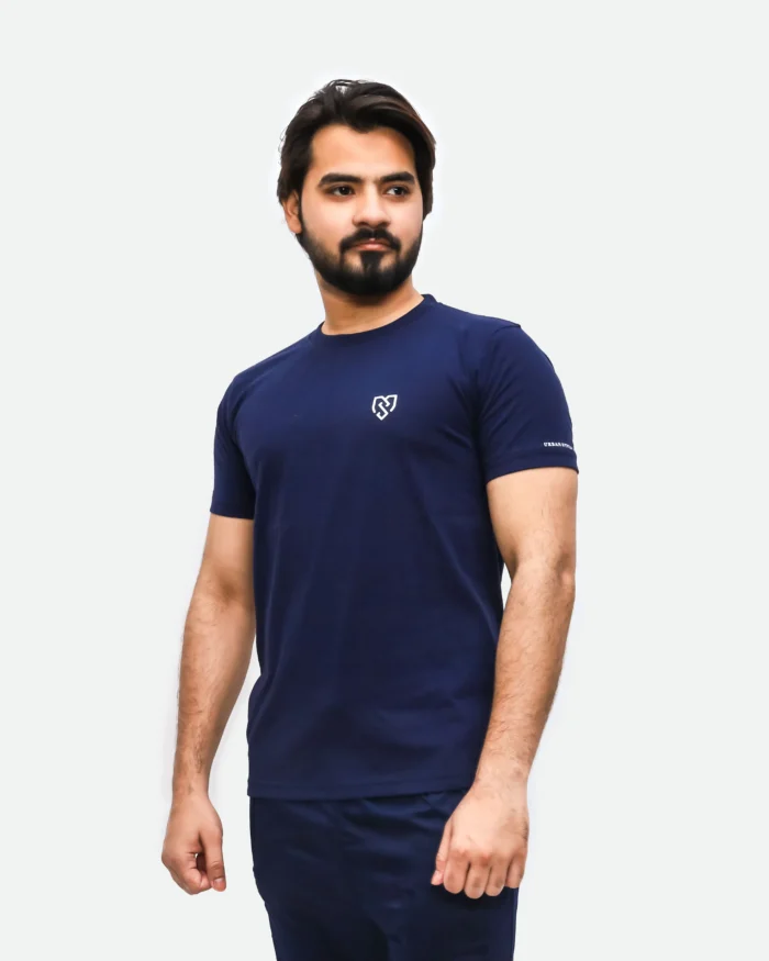 navy with chest logo