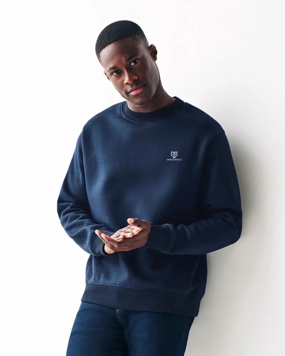 Men's Urban Style Navy Sweatshirt 2 | Urban Style