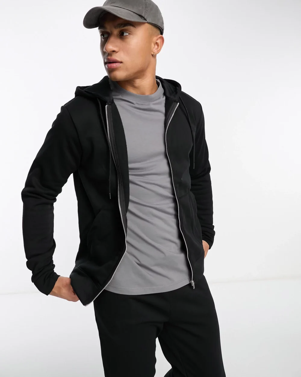 Mens Zipper Hoodie & Sweatpants Tracksuit 2 | Urban Style