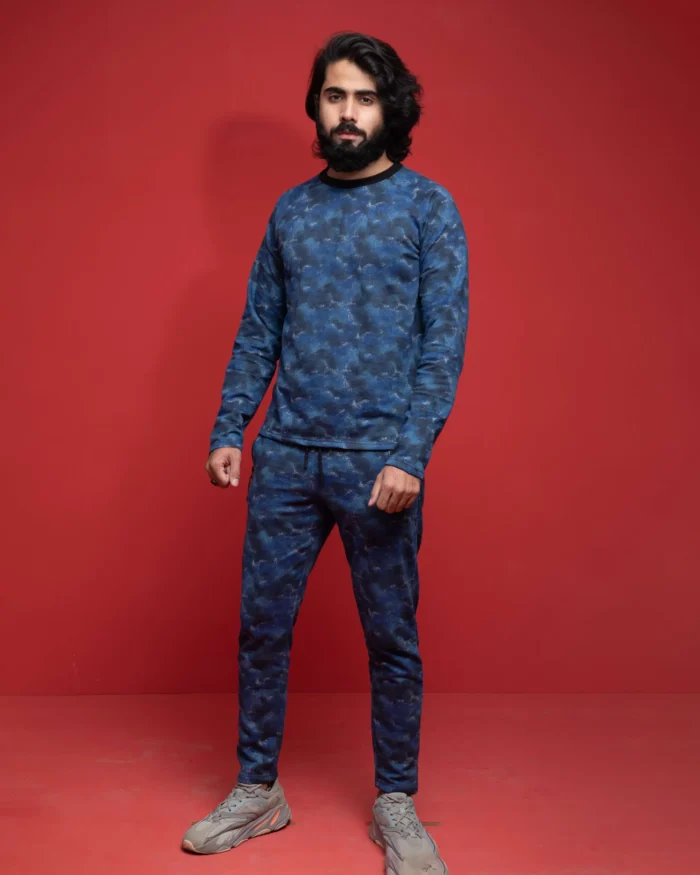 Men's AOP Navy Tracksuit | Urban Style