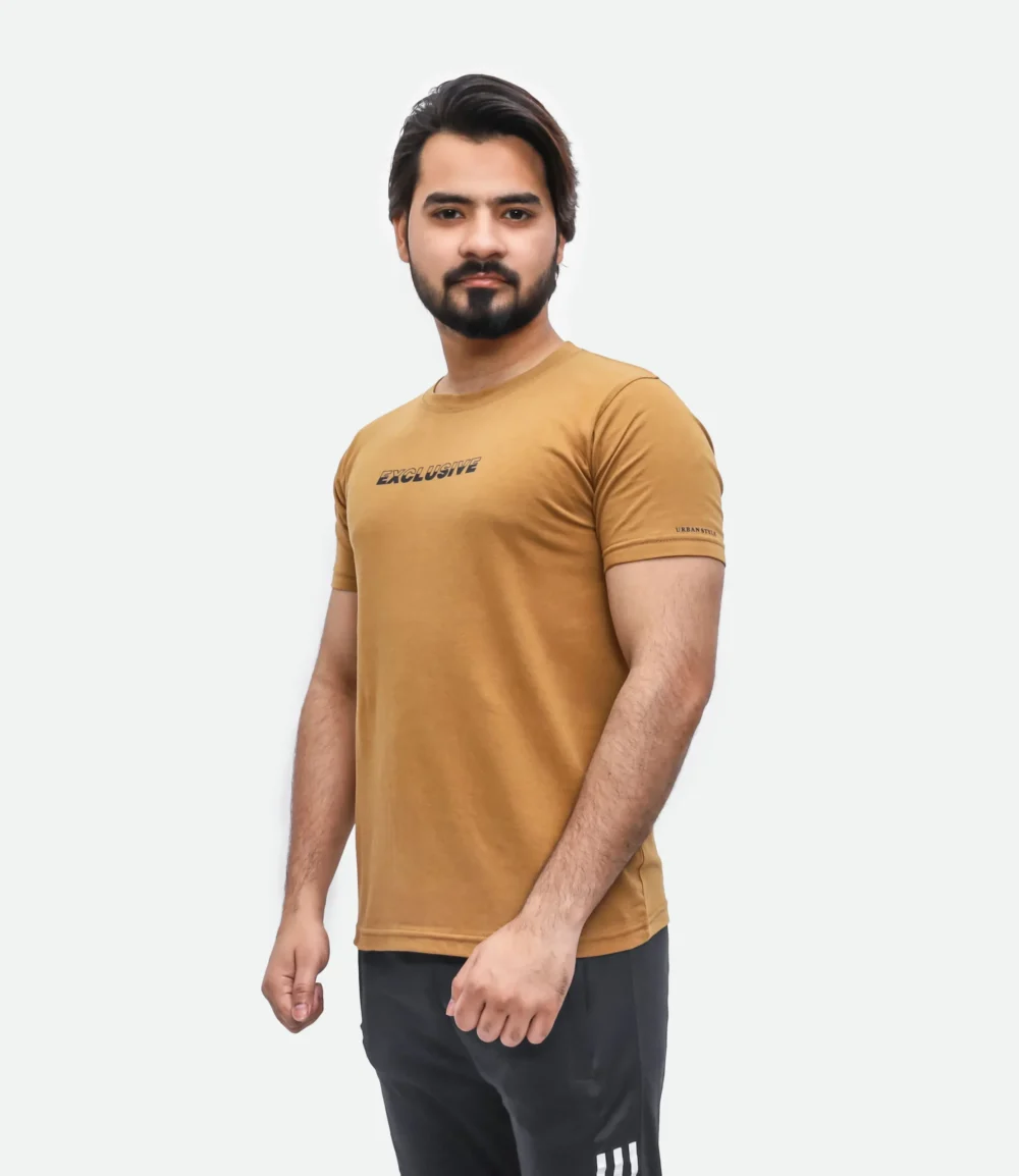 Men's Exclusive Printed Mustard T-shirt 2 | Urban Style