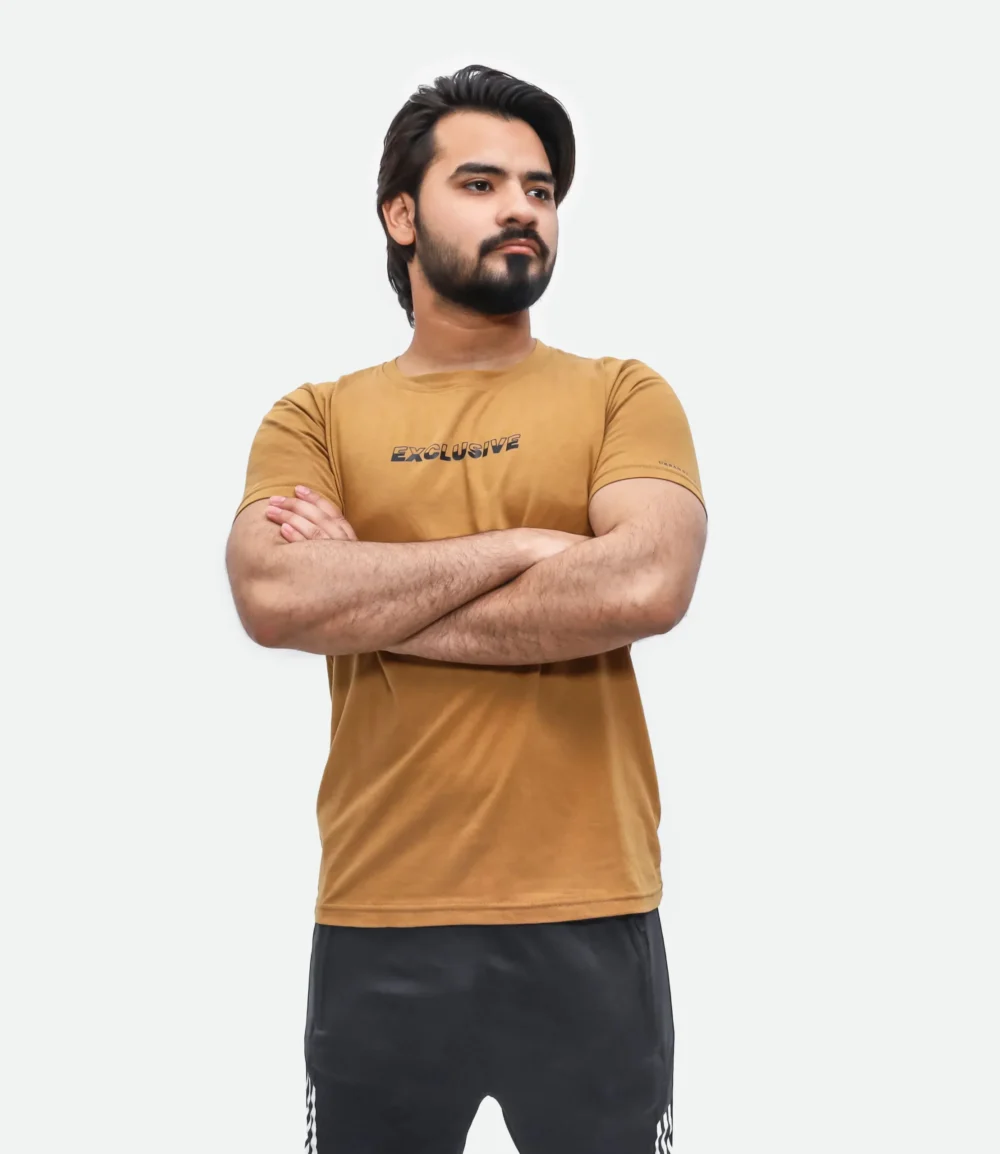 Men's Exclusive Printed Mustard T-shirt 3 | Urban Style