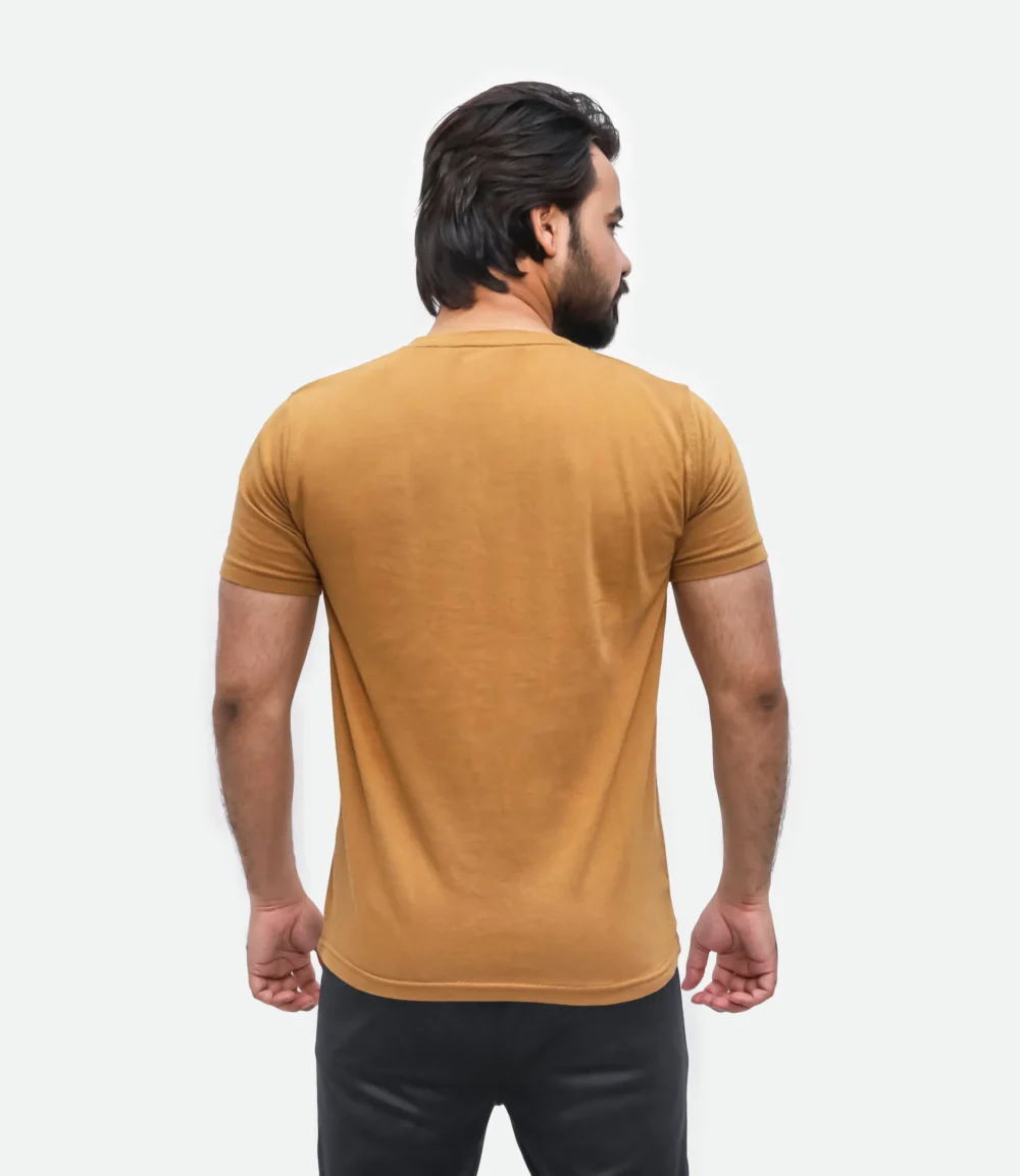 Men's Exclusive Printed Mustard T-shirt 1 | Urban Style