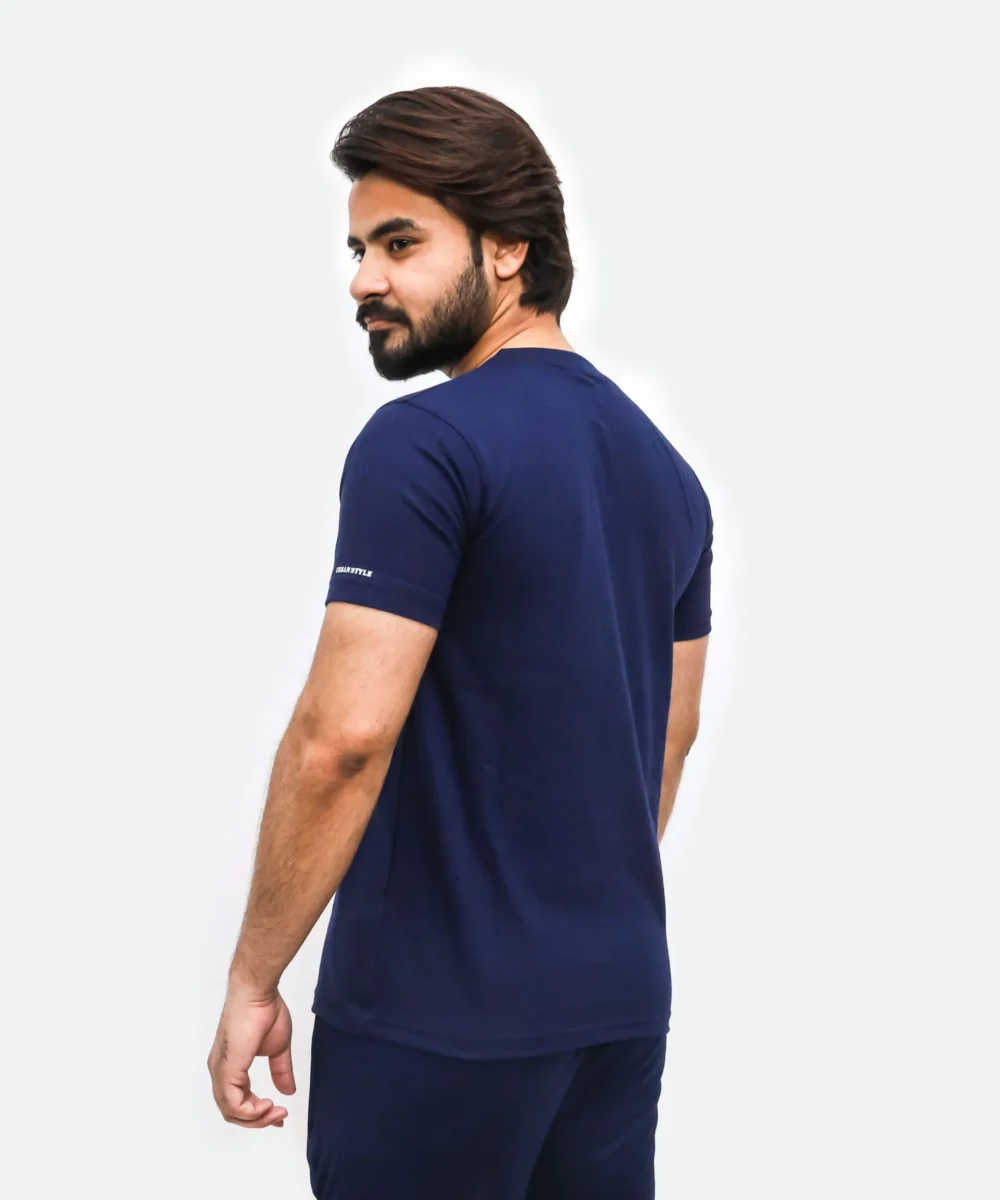 Men's Exclusive Printed Navy T-Shirt | Urban Style
