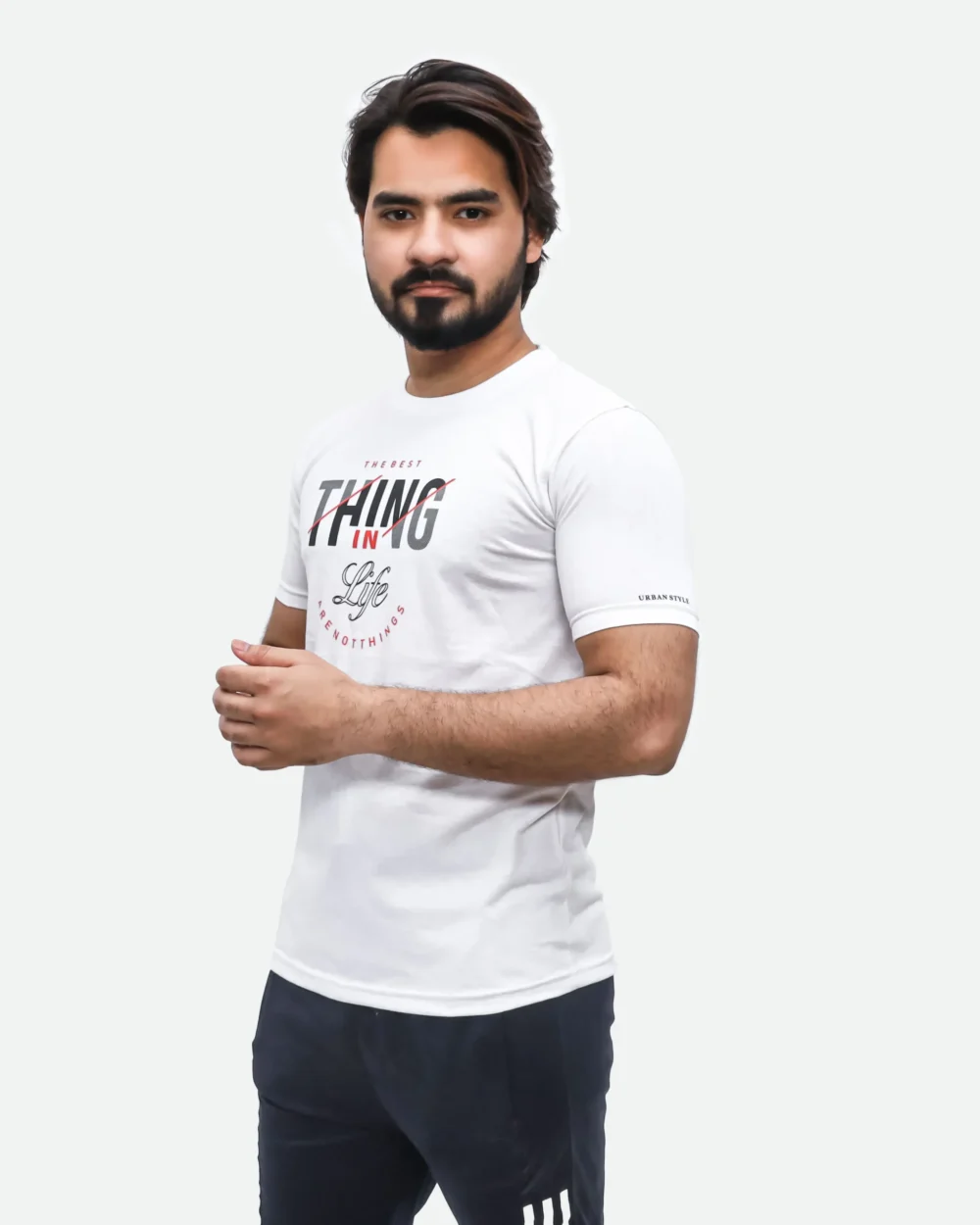Men's Best Thing Printed White T-Shirt 2 | Urban Style