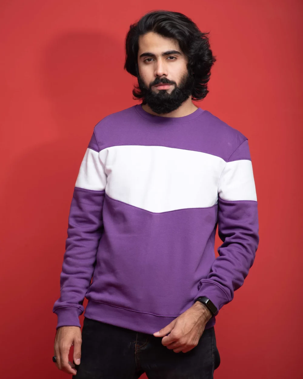 Men's Purple Sweatshirt 1 | Urban Style