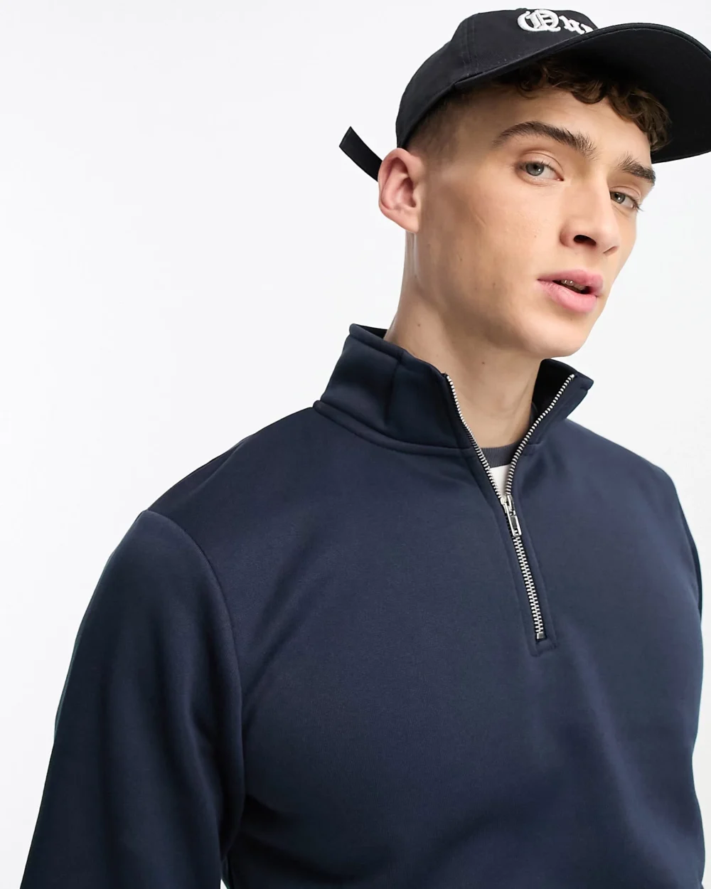 Men’s Quarter Zipper Navy Tracksuit 2 | Urban Style