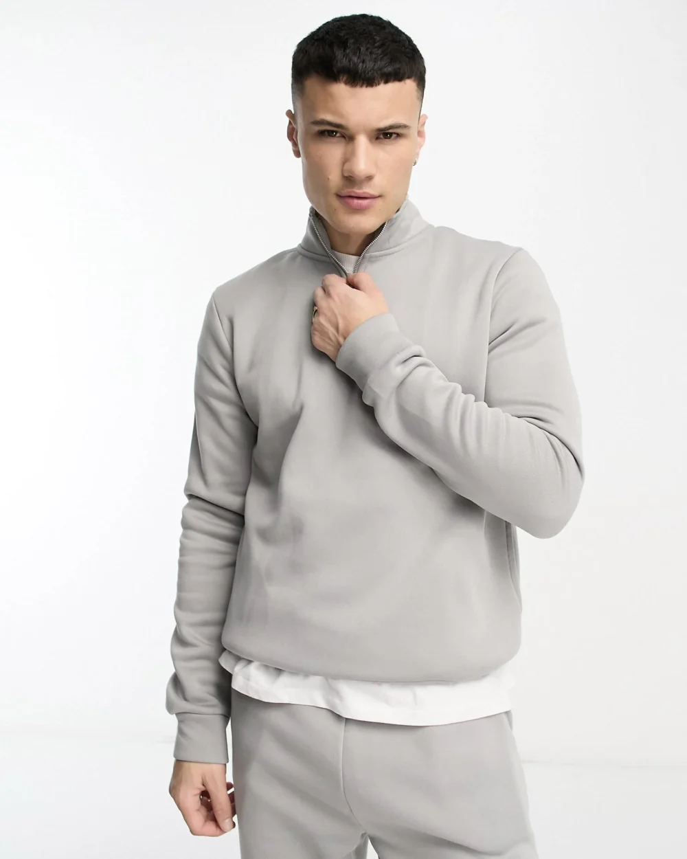 Men’s Quarter Zipper Tracksuit Set 2 | Urban Style