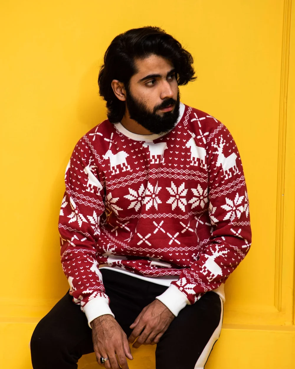 Men's Red AOP Sweatshirt 1 | Urban Style