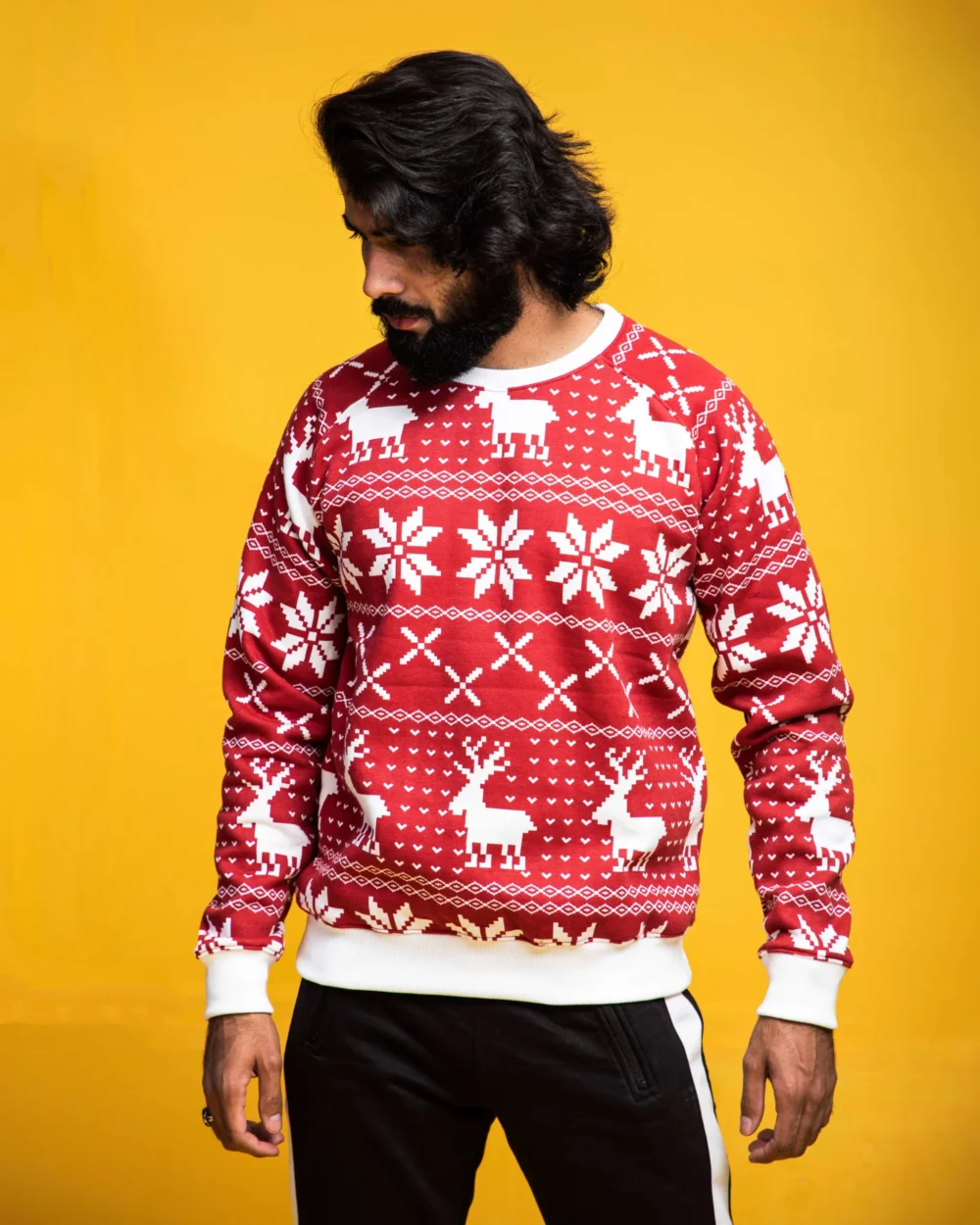 Men's Red AOP Sweatshirt | Urban Style