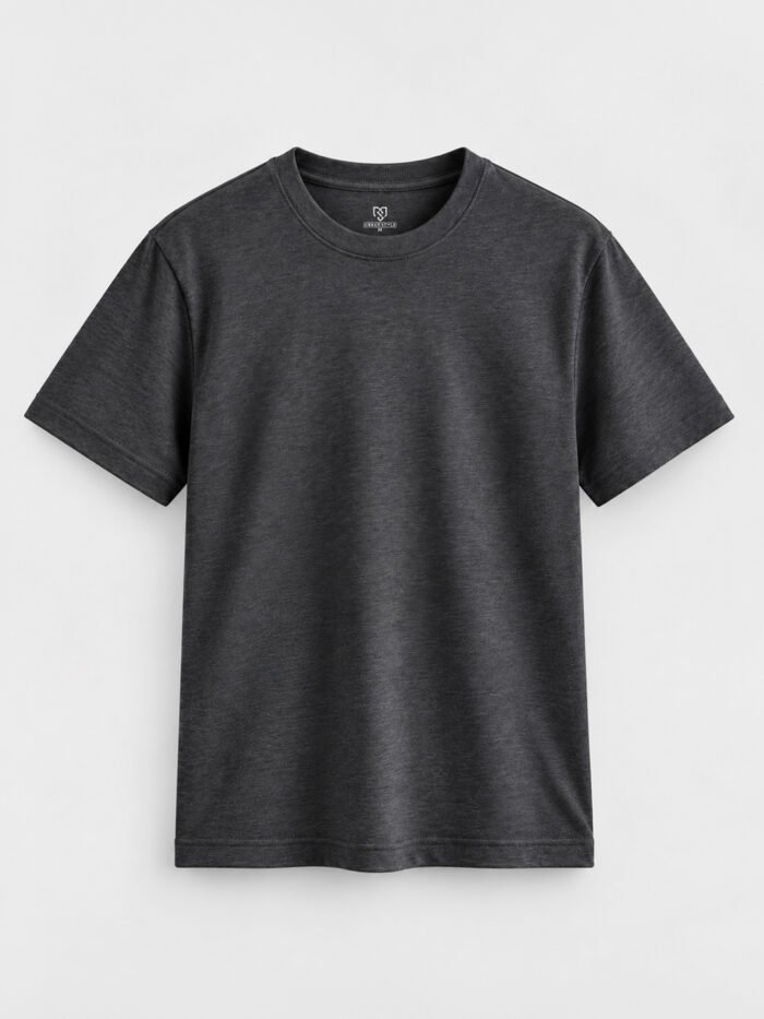 Urban Style Solid Charcoal T-Shirt